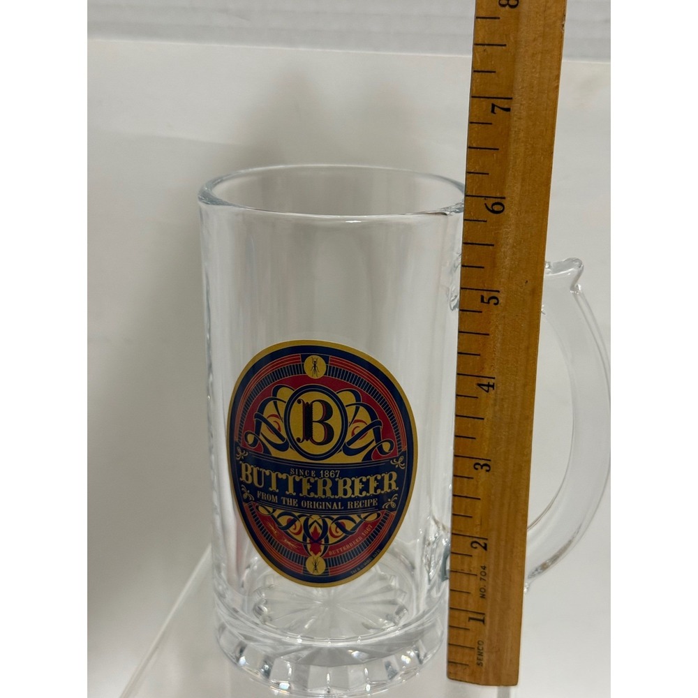 Harry Potter Universal Studios Butterbeer Glass Mugs Set of 2 Different Steins - Picture 9 of 16